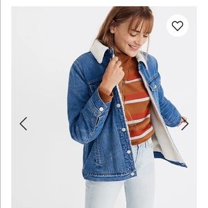 Madewell Jean jacket sherpa